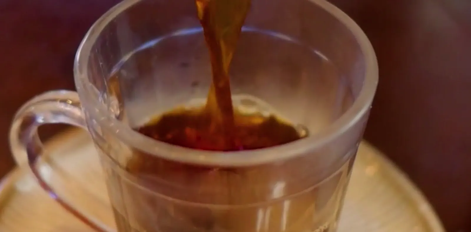 Xícara de café coado vista de cima